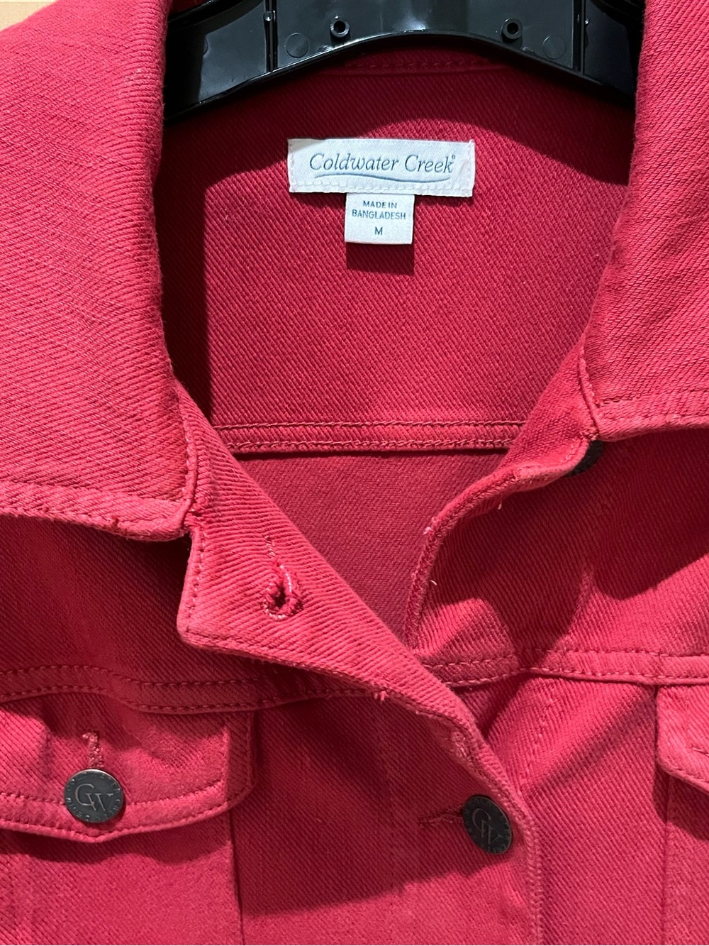 COLDWATER CREEK knit denim Jacket M - Picture 2 of 7